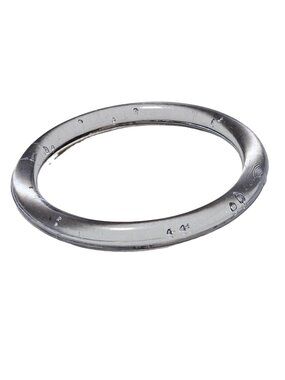Retro Clear Acrylic Bangle Bracelet 80s 90s Minimalist Fashion Jewelry Women